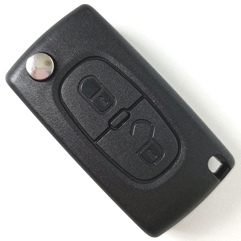 434 MHz Flip Remote Key for Peugeot 307 without Groove - 0536