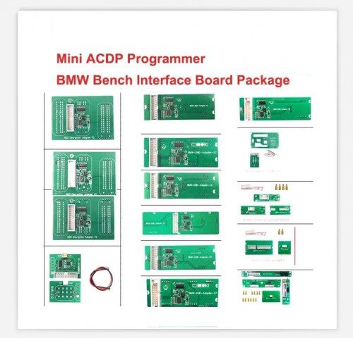 Mini ACDP Full Fast Connectors Boards Set for BMW - Bench Interface Boards / BMW DME Adapters for ECU Clone / ISN Read Write Boards