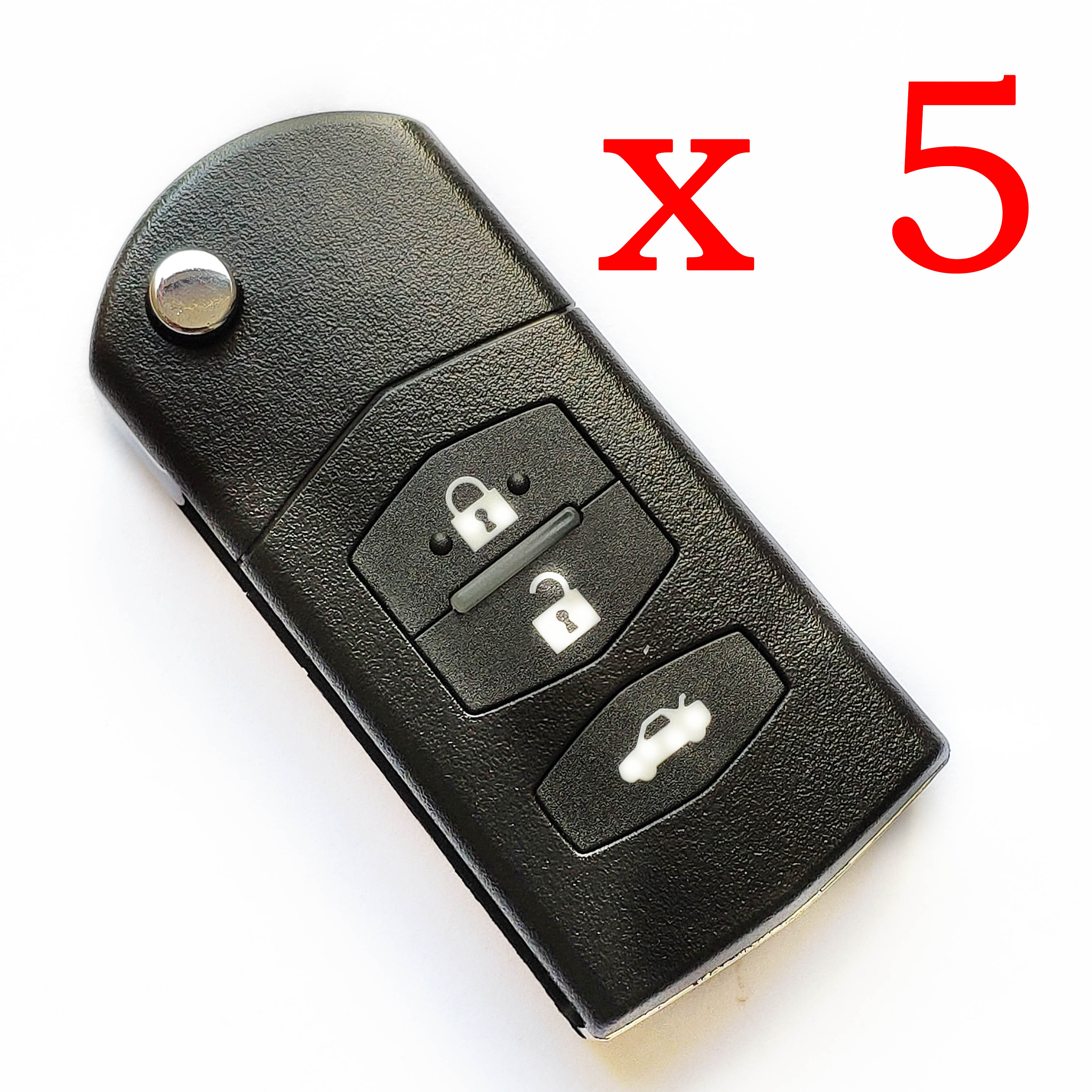 5 pieces Xhorse VVDI 3 Buttons Mazda Type Universal Remote Control - XKMA00EN 