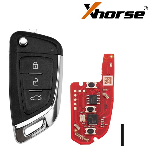 XHORSE XKKF06EN Knife Style 2nd Generation Smart Key 3 Buttons Universal Remote Key - Pack of 5