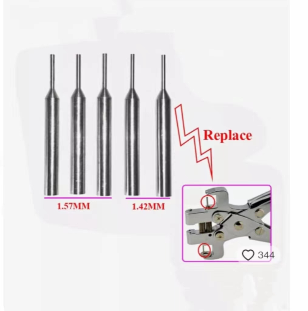 1.57mm & 1.42mm Pin for Flip Key Roll Pin Removal / Installation Vice Tool  Each type 1pcs Total 2pcs