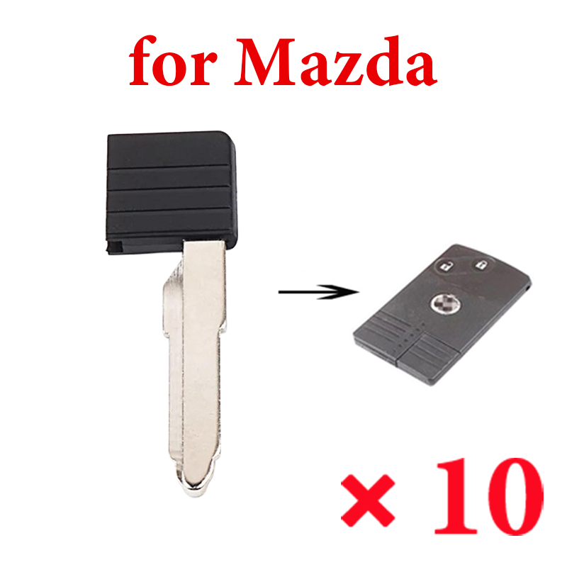 Smart Emergency Key Blade for Mazda CX-7 CX-9 RX-8 - Pack of 10