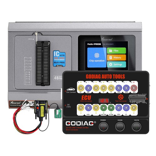 [US/EU/UK Ship] Xhorse Multi-PROG Multi Prog ECU TCU Programmer With GODIAG GT100 And ECU GPT Boot AD ECU Connector for ECU Reading Writing