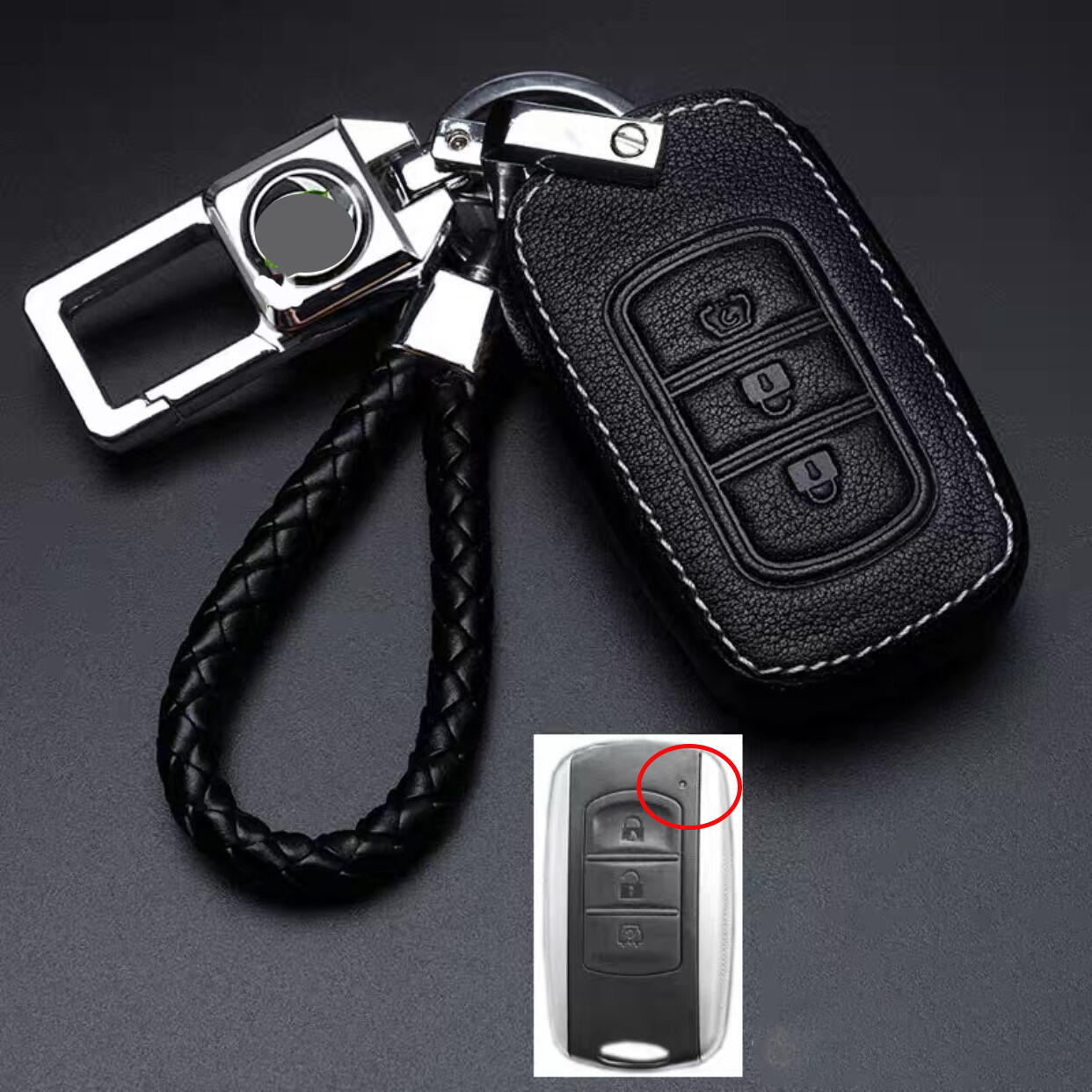Leather Case for Dongfeng S560 IX5 AX7 New Folding Car Key Cover - 5 Sets
