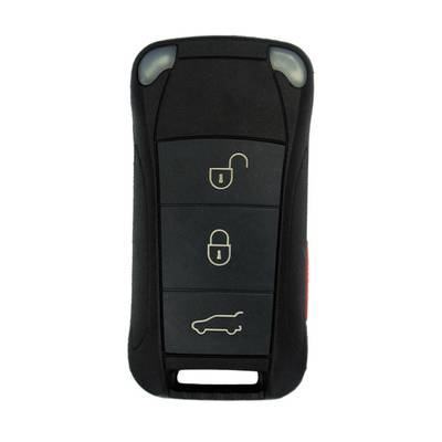 3 Buttons Flip Remote Key Shell with Side Panic for Porsche - Pack of 5