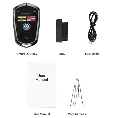 Road Top Remote Car Key Universal Modified Smart LCD Key CF858C For Cadillac Car Comfortable Entry Auto lock / Black Color