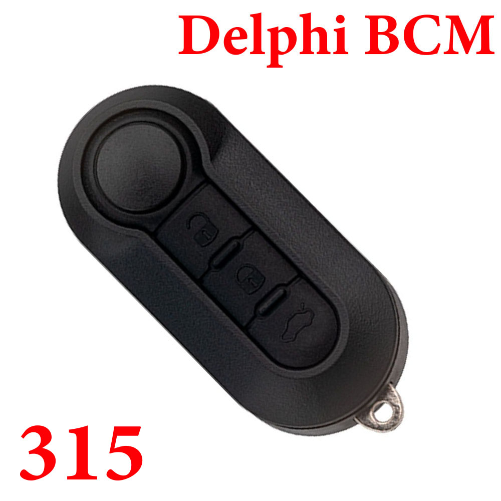3 Buttons 315Mhz Flip Key for Fiat Delphi BCM