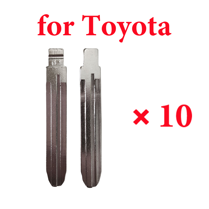 #02 TOY43 Key Blade for Toyota -  Pack of 10