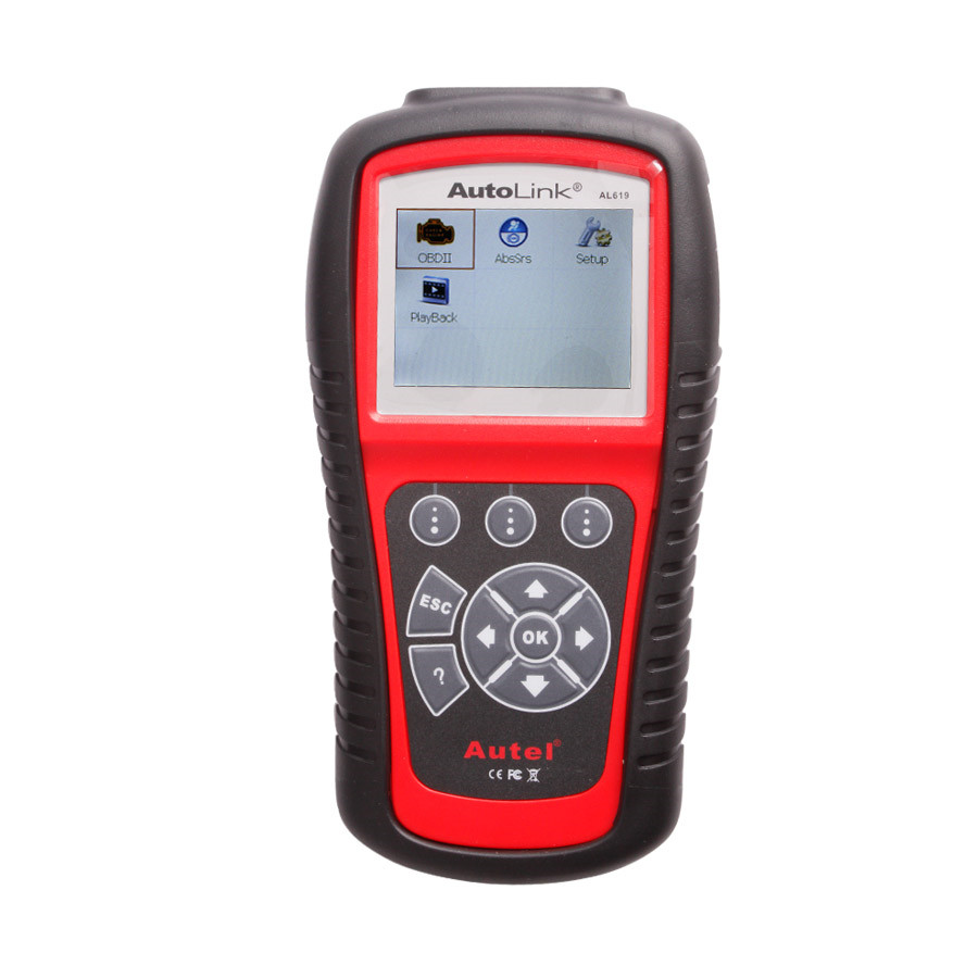 Autel AutoLink AL619 OBDII CAN ABS SRS Scan Tool 