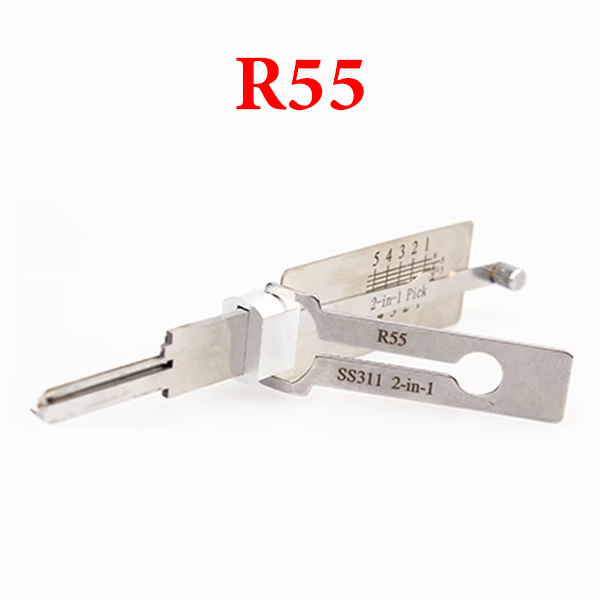 New Arrival Lishi R55 SS311 2 in 1 Locksmith Tool 