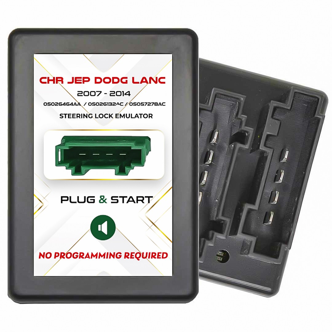 for Chrysler Jeep Dodge Lancia ESL Electronic Steering Lock Emulator Simulator With Lock Sound No Programming Required
