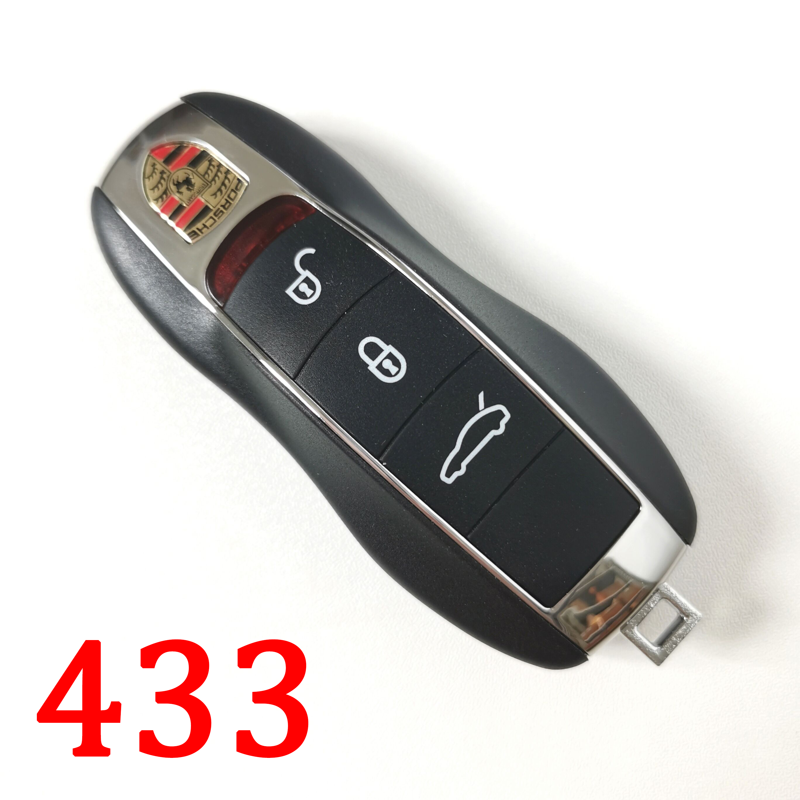 3 Buttons 433 MHz Remote Key for Porsche Panamera Carrera Boxter - Top Quality Using KYDZ PCB