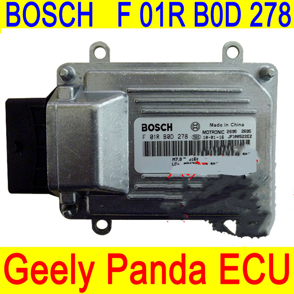 New Engine Computer BOSCH M7 ECU F 01R B0D 278 / F01RB0D278 MR479Q LC-1 01603791 For Geely Panda