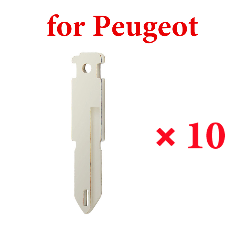 NE72 Uncut key Blade For Renault for Peugeot for Citroen Remote Fob Key Blank -  10 pcs 