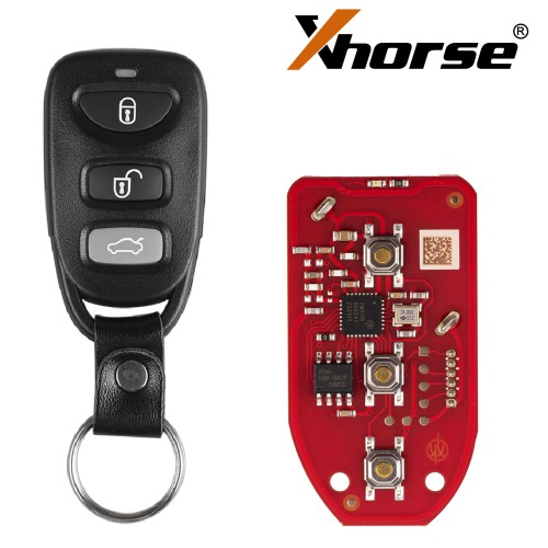 XHORSE XKHY20EN Hyundai Type 3 Buttons Second Generation Universal Remote Key - Pack of 5