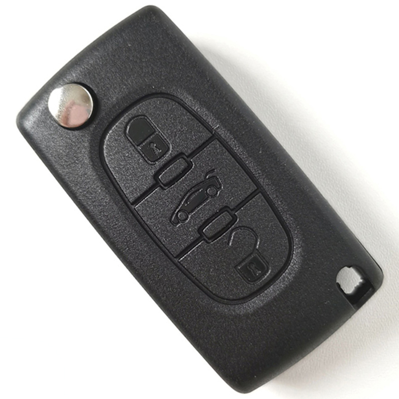 3 Button Flip Remote Key 433 MHz with ID46 Chip For Citroen C2 C3 C4 C5 C6 Car