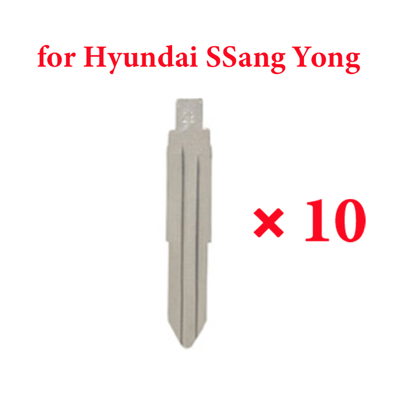 28# HYN10 Key Blade for Hyundai SSang Yong Actyon  - Pack of 10