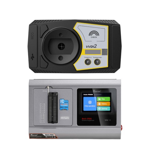 [US/EU/UK Ship] Original Xhorse VVDI2 Full Kit with 13 Authorizations Plus Xhorse Multi Prog Multi-Prog Pro-level ECU TCU Programmer with Free MQB48