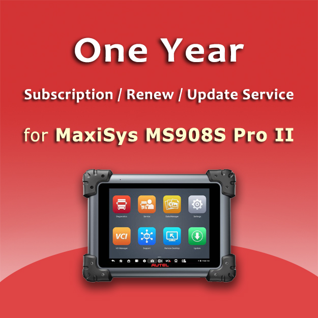 One Year Subscription for AUTEL MaxiSys MS908S Pro II
