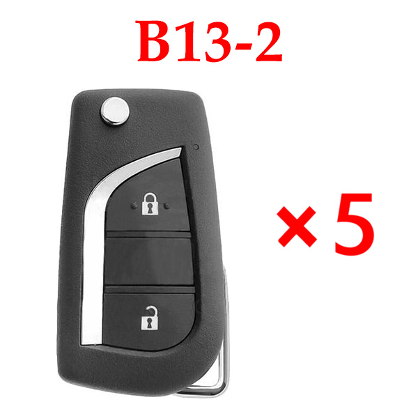 Keydiy KD Universal Flip Remote Key 3 Buttons Toyota Type B13-2 - 5 pcs