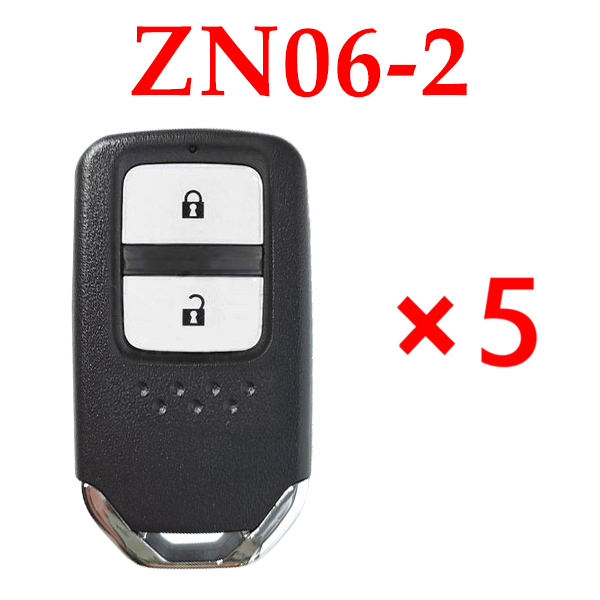 KYDZ Universal Smart Remote Key Honda Type 2 Buttons ZN06-2 - Pack of 5