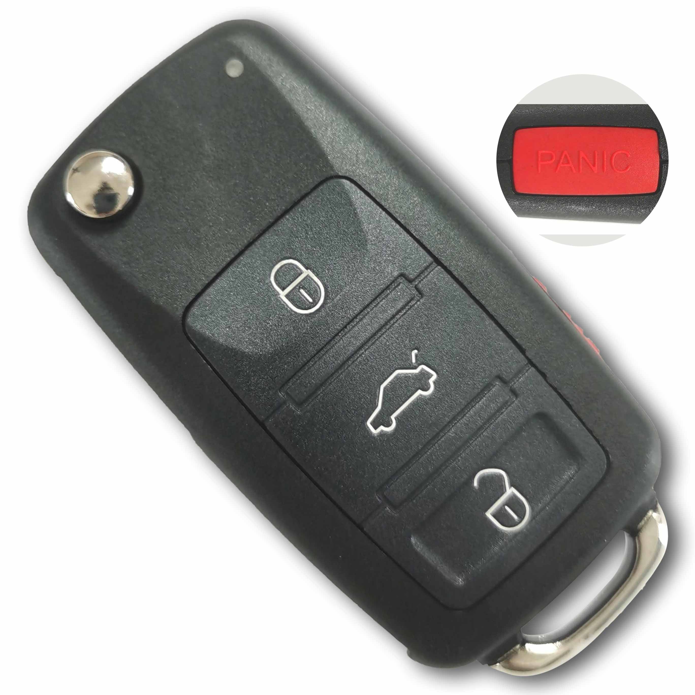 315 MHz 3+1 Buttons Flip Remote Key for VW Touareg / 46 Chip