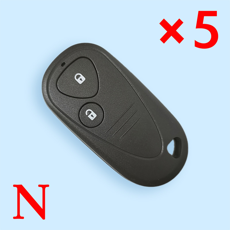 Replacement Remote Key Fob Shell Case 2 Buttons for Acura TSX TL RL CL - Pack of 5