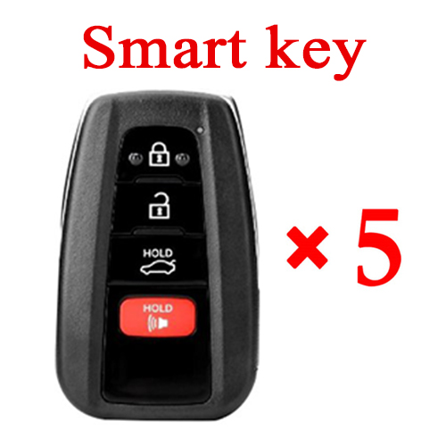 AUTEL IKEYTY8A4AL Universal Smart Key for Toyota - Pack of 5