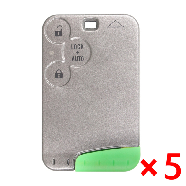 Smart Remote Key Shell 3 Button for Renault Laguna Espace With Insert Blade - pack of 5 