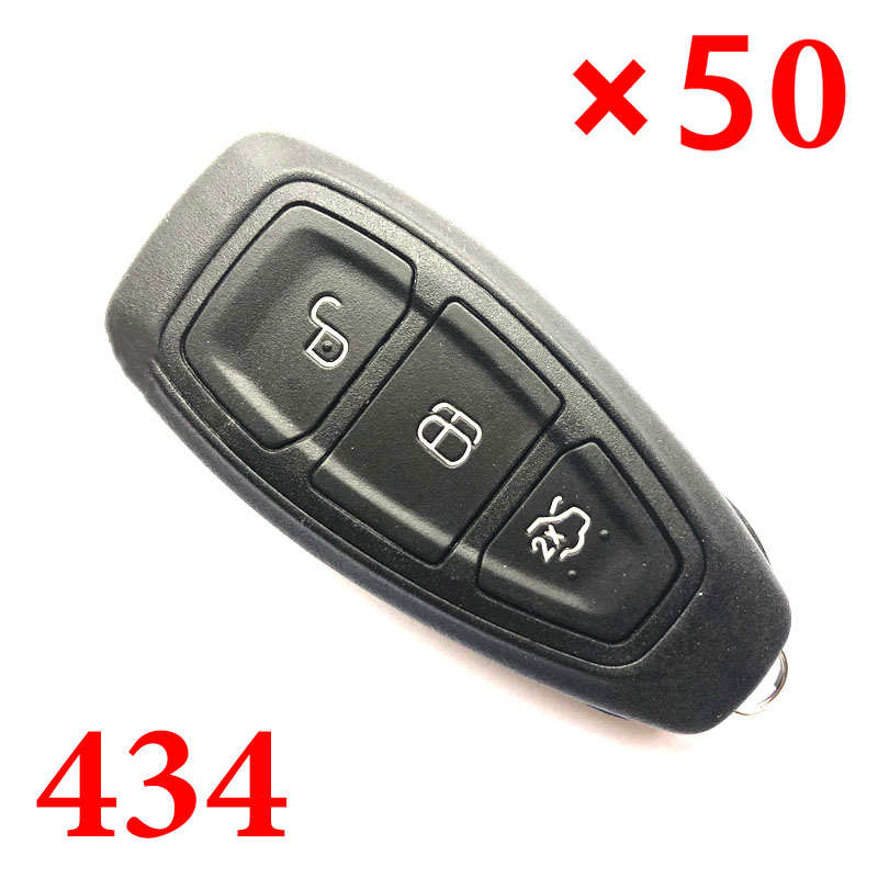 3 Buttons 434 MHz Proximity Keyless Go for Ford Mondeo- with 4D63 80 bit Chip - Pack of 50