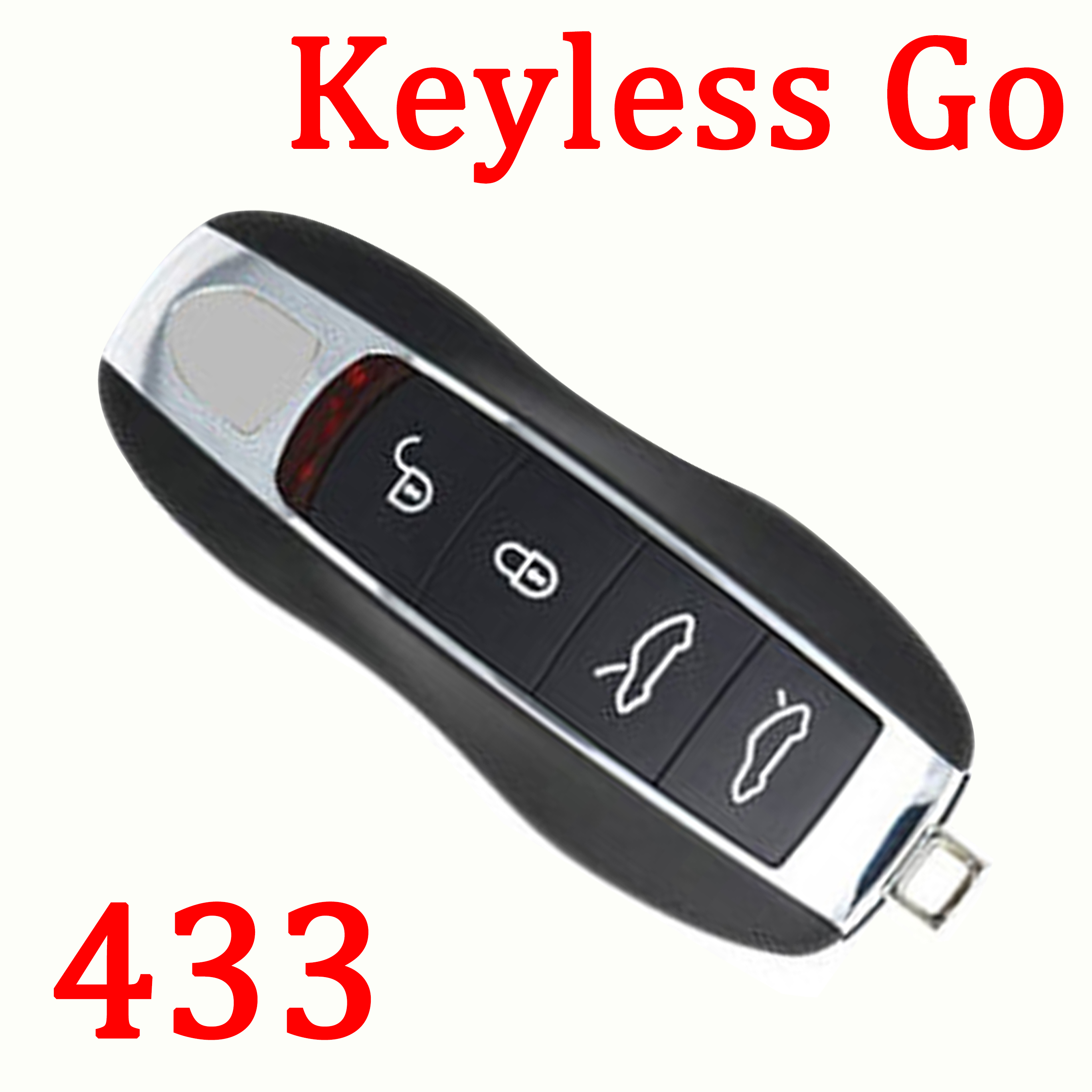 4 Buttons 433 MHz Smart Proximity Key for Porsche - Keyless Go - Qop Quality Using KYDZ PCB