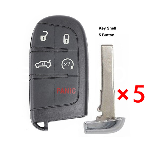 2 Remote Smart Key Fob Shell Case 4B For 2015 - 2022 Jeep