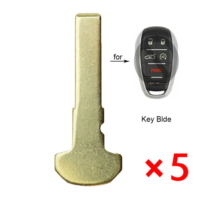 Replacement Remote Prox Smart Key Blade Blank for Alfa Romeo Giulia 2017-2019 - pack of 5