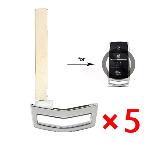 Smart Prox Insert Remote Emergency Key Blade Blank for Hyundai Genesis G80 G90 - pack of 5