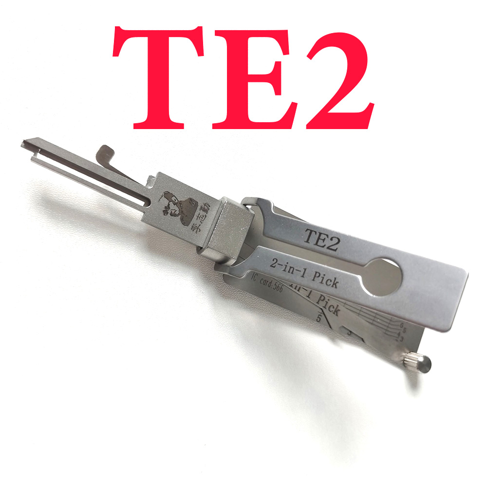 Original Lishi TE2 – 2 in 1 Lock Pick Decoder for Residential Lock