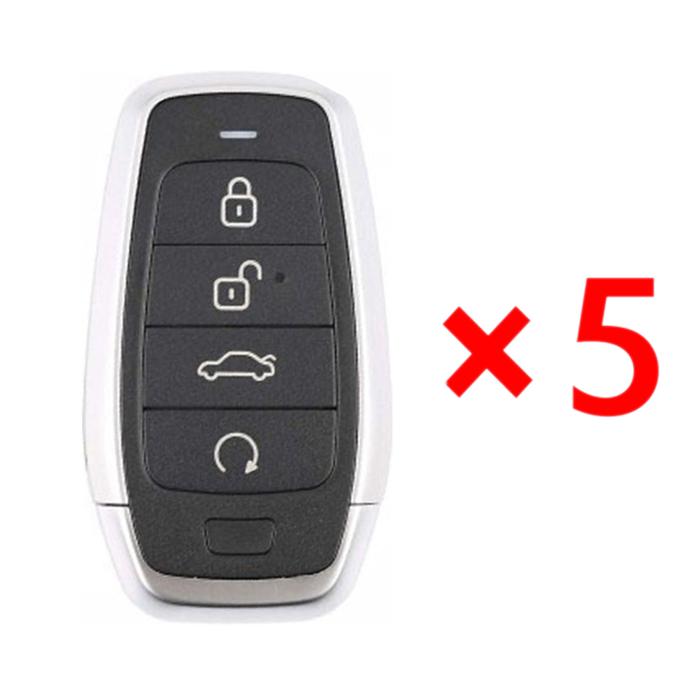 Autel  IKEYAT004EL Universal Smart Remote Key 4 Buttons - Pack of 5