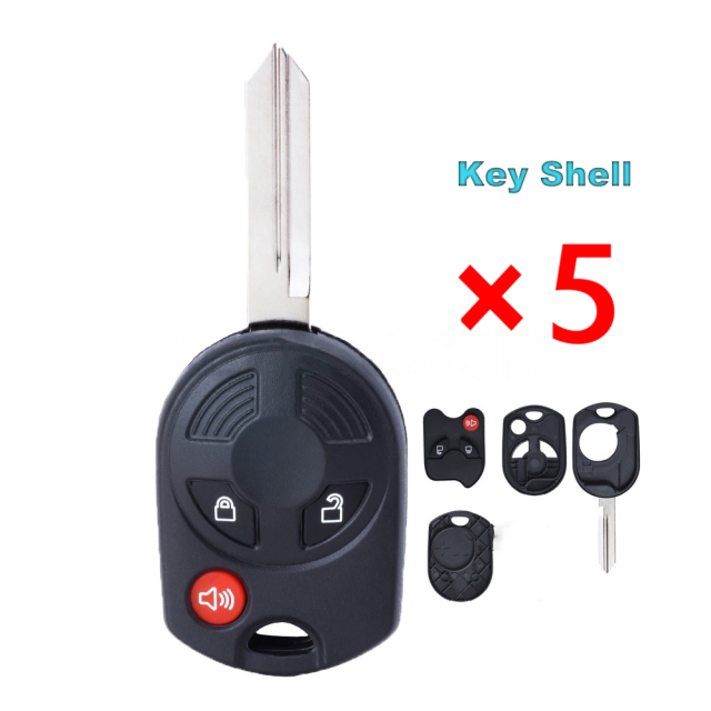 Remote Key Shell Case Fob for Ford Escape Fiesta Transit Connect 2011-2016 OUCD60022- pack of 5 