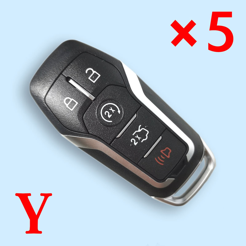 Smart remote key case 5 button 164-R7989 for Ford Edge Explorer Fusion 2015 2016 2017 M3N-A2C31243300 car Key shell Remtekey  5pcs