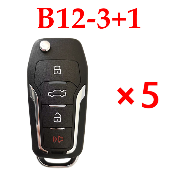 KEYDIY B12-3+1 (B12-4) KD Remote control - 5 pcs