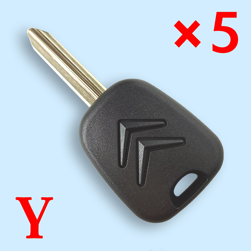 Transponder Car Key Shell Fob For Citroen C2 C3 C4 with SX9 blade 5pcs