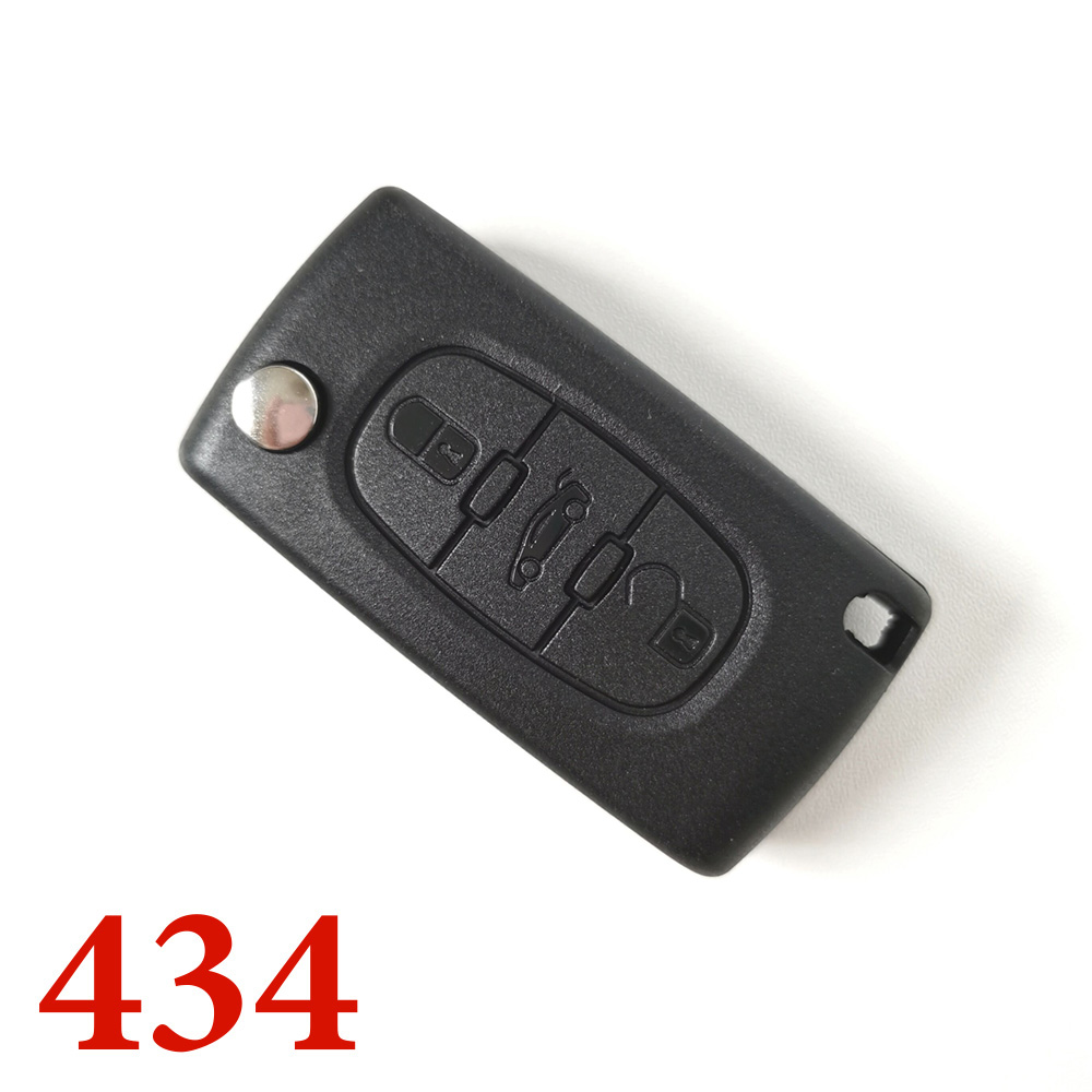3 Button Flip Remote Key 433 MHz with ID46 Chip For Citroen C2 C3 C4 C5 C6 Car