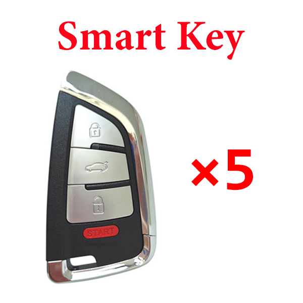Xhorse XSDFX2EN Smart Key for 4A 46 47 48 49 MQB48 MQB49 - Pack of 5