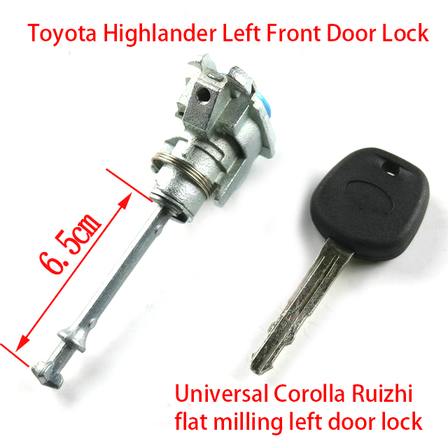 Toyota Highlander left front door lock Universal Corolla Ruizhi flat milling left door lock central control door lock full car lock