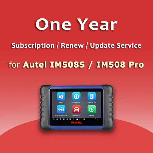 One Year Update Service & Subscription for Autel MaxiIM IM508S / IM508 Pro