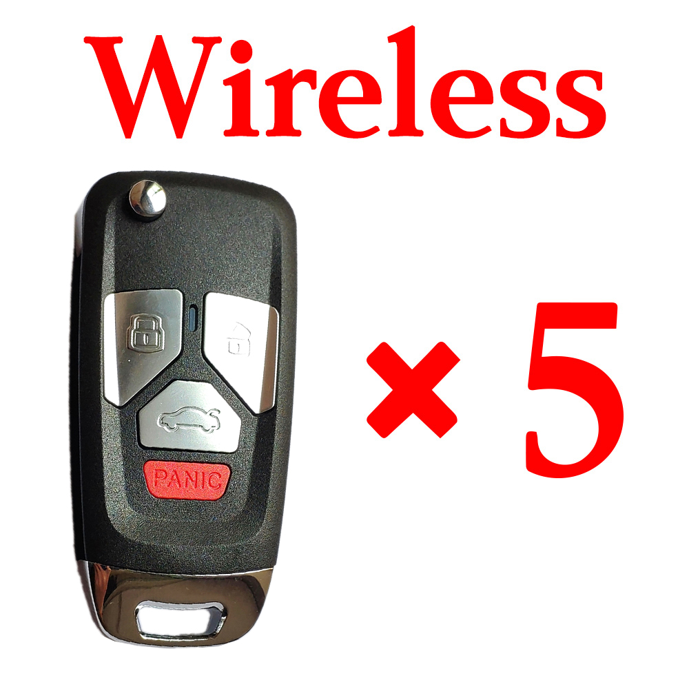 5 pieces Xhorse VVDI Audi  Wireless Universal Remote Key - XNAU02EN