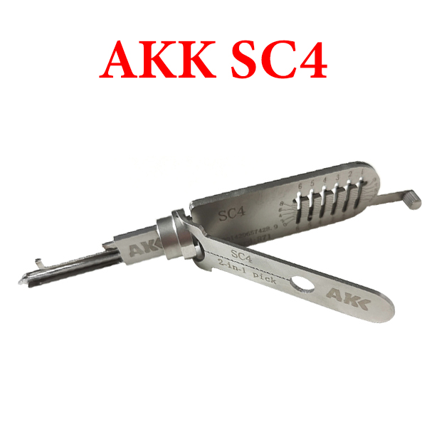 AKK Tools SC4 (6-Pin) 2-IN-1 Pick for Schlage Door Locks