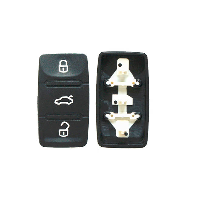 3 Buttons Remote Key Rubber Pad for VW - Pack of 10