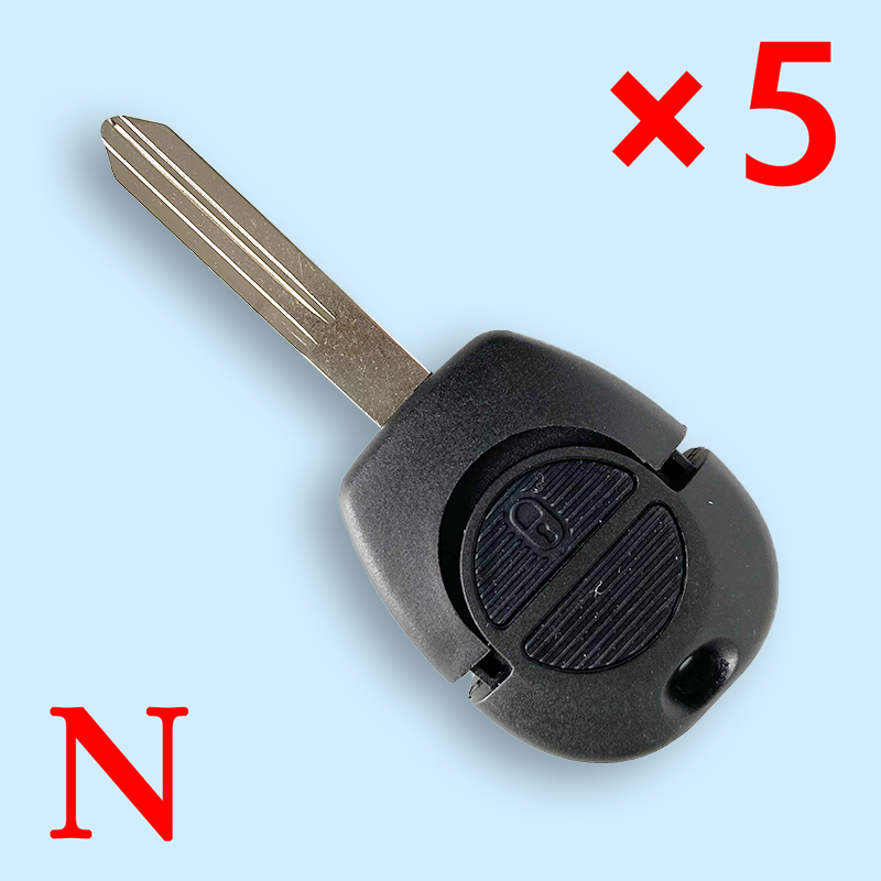 2 Button Remote Flip Fob Car Key Shell Stying For Nissan Micra Almera Primera X-Trail Replacement Uncut Blade Car Key Case  5 pcs