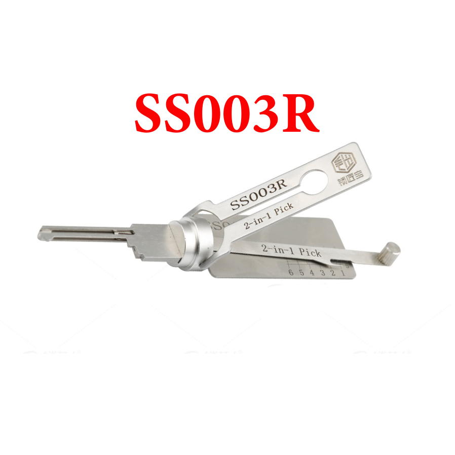 for Italy ISEO lock SS003 Right Side 2-in-1 Pick Locksmith Tool Work as Lishi