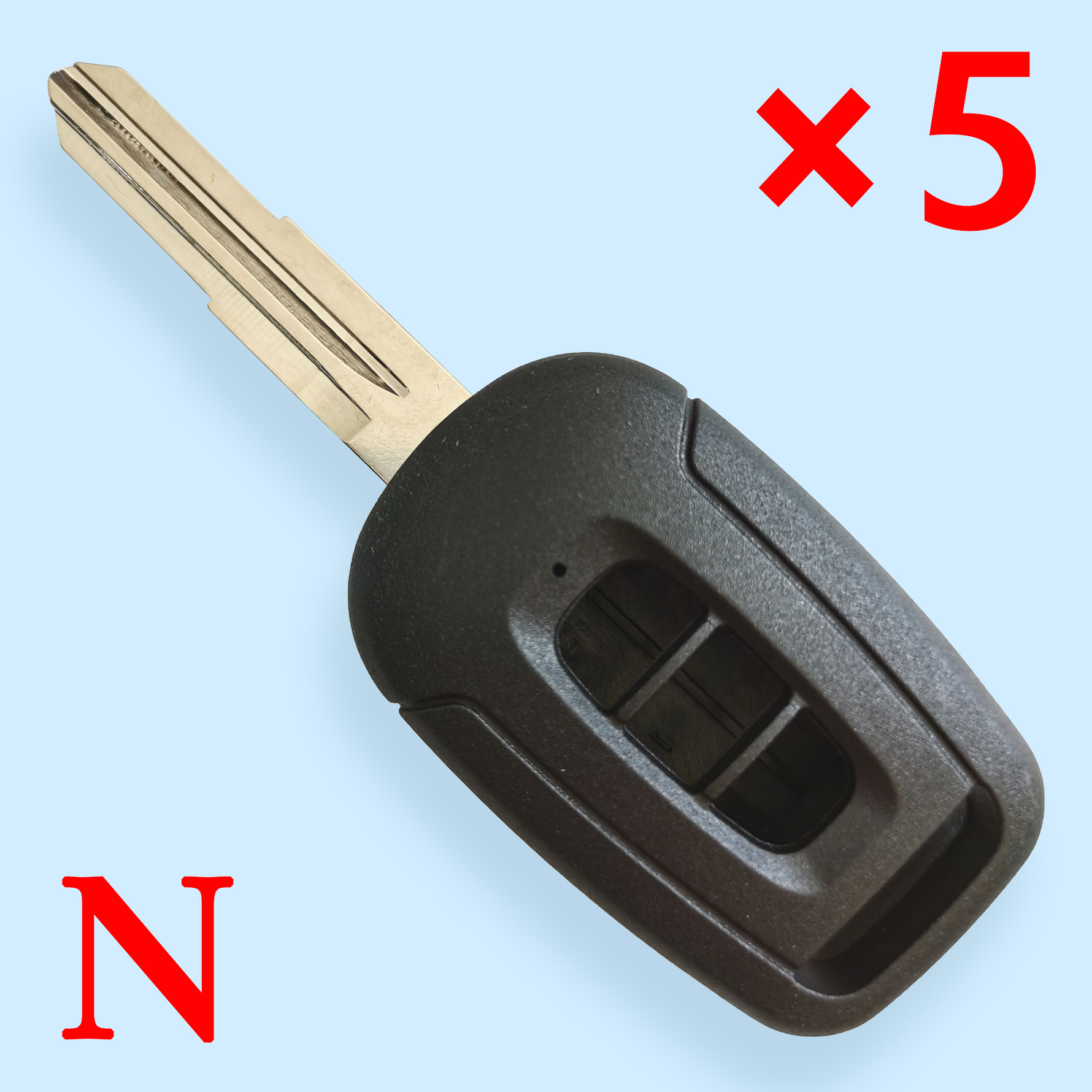 3 Buttons Remote Key Shell for Chevrolet Captiva - Pack of 5